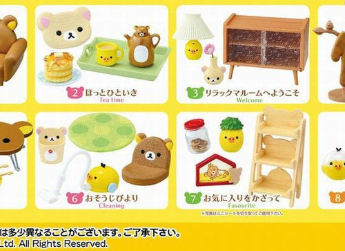 Load image into Gallery viewer, Re-ment Rilakkuma Room Original Box Complete Set of 8 (Full set of 8)
