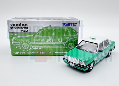 Load image into Gallery viewer, Takara Tomy Tomytec Limited Vintage NEO Toyota Crown Comfort HK Taxi Green
