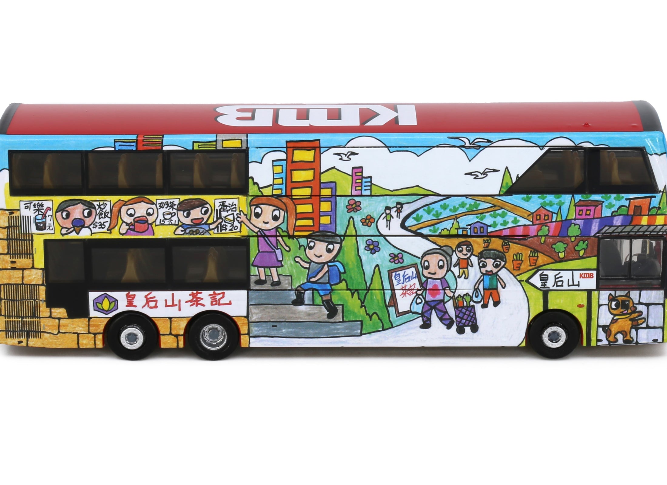 Tiny City Die-cast Model Car - KMB VOLVO B8L MCV 12.8m (78B) Queen's Bus
