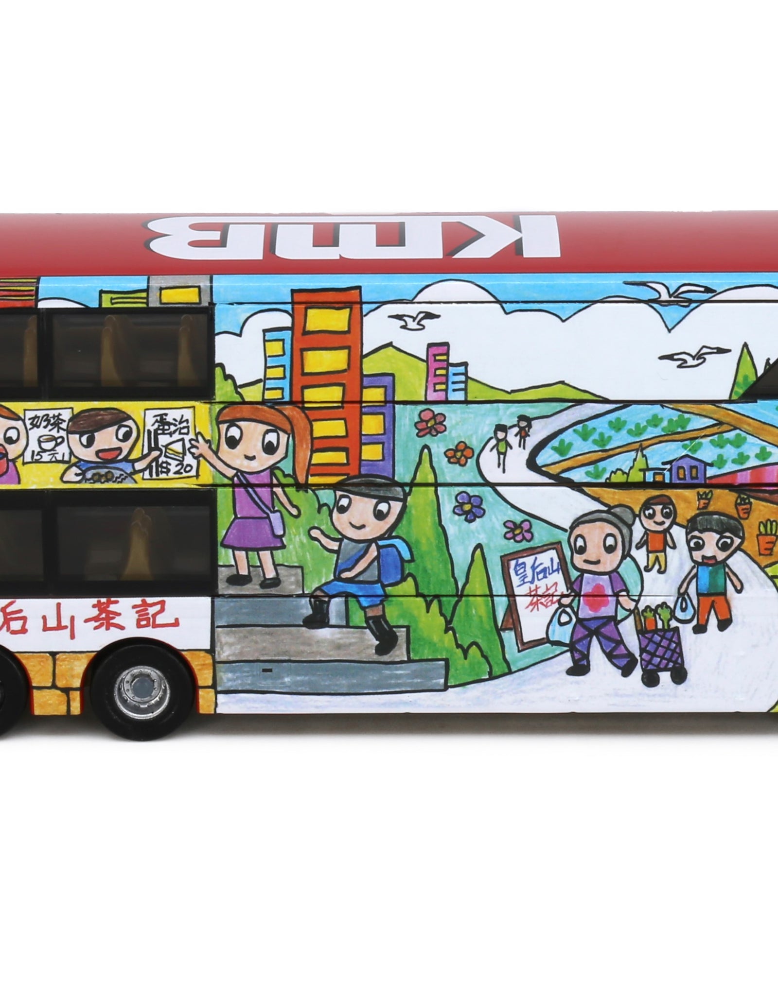 Tiny City Die-cast Model Car - KMB VOLVO B8L MCV 12.8m (78B) Queen's Bus