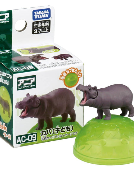 Takara Tomy ANIA animal Action Mini Figure - AC-09 Hippo (Child)