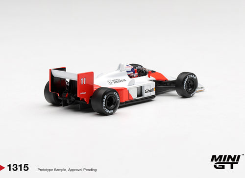 Load image into Gallery viewer, (Pre-order) Mini GT #1315 McLaren MP4/4 #11 Alain Prost 1988 Canadian Grand Prix
