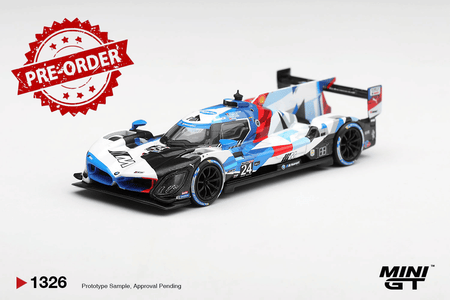 (Pre-order) Mini GT 1/64 #1326 BMW M Hybrid V8 GTP #24 BMW M Team RLL 2024 24 Hr