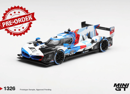Load image into Gallery viewer, (Pre-order) Mini GT 1/64 #1326 BMW M Hybrid V8 GTP #24 BMW M Team RLL 2024 24 Hr
