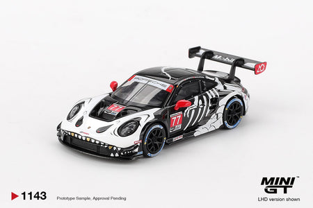 (Pre-order) MINI GT #1143 Porsche 911 GT3 R 77 AO Racing 2025 IMSA Petit Le Mans
