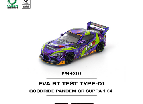 Load image into Gallery viewer, (Pre-order) POP RACE 1/64 eva rt test type-01 goodride pandem gr supra
