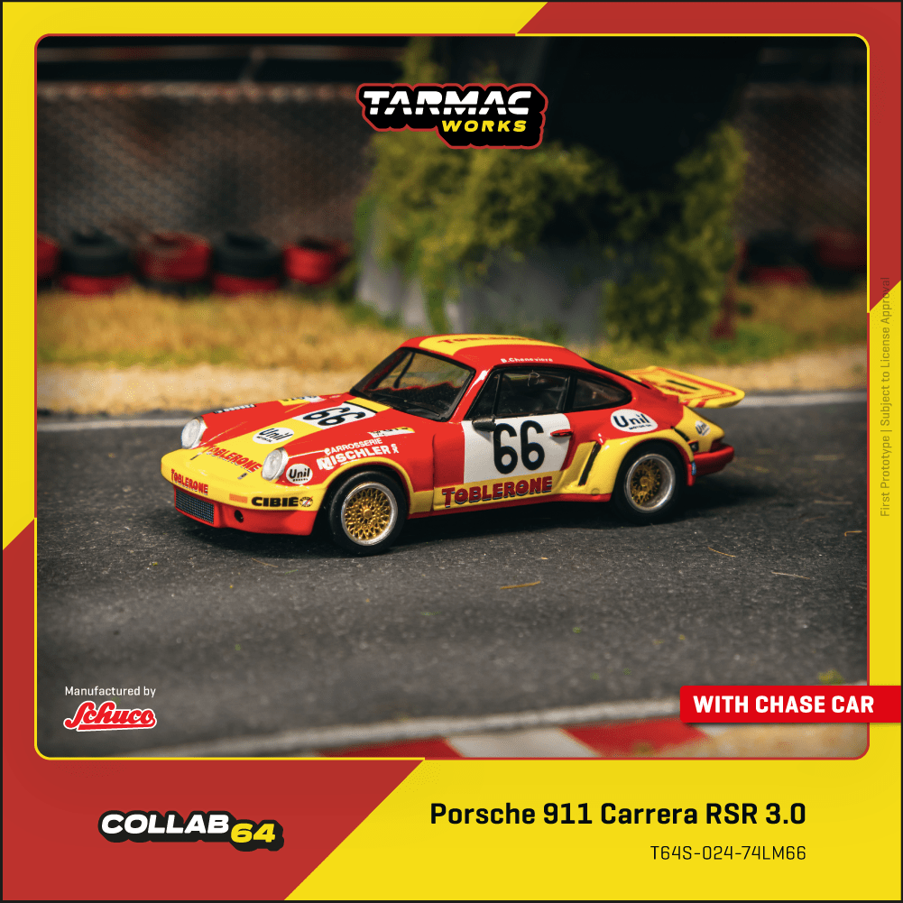 (Pre-order)Tarmac Works 1:64 Porsche 911 Carrera RSR 3.0 24h Le Mans 1974 #66