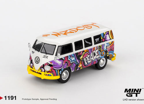 Load image into Gallery viewer, (Pre-order) MINI GT #1191 Volkswagen T1 Microbus Mizu Design LHD Diecast Model
