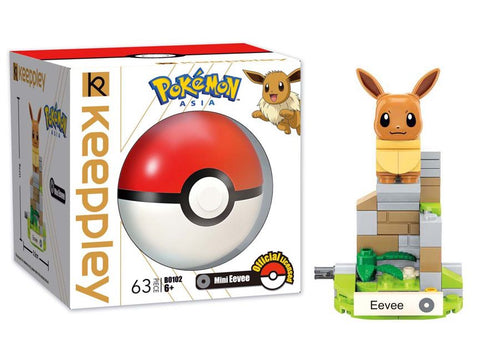 Load image into Gallery viewer, Keeppley Building Blocks Toy #B0105 : Pokemon Series - Mini Eevee (63pcs)
