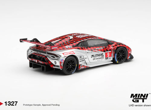 Load image into Gallery viewer, (Pre-order) Mini GT 1/64 #1327 Lamborghini Huracan GT3 EVO2 #9 Motorsports 2025
