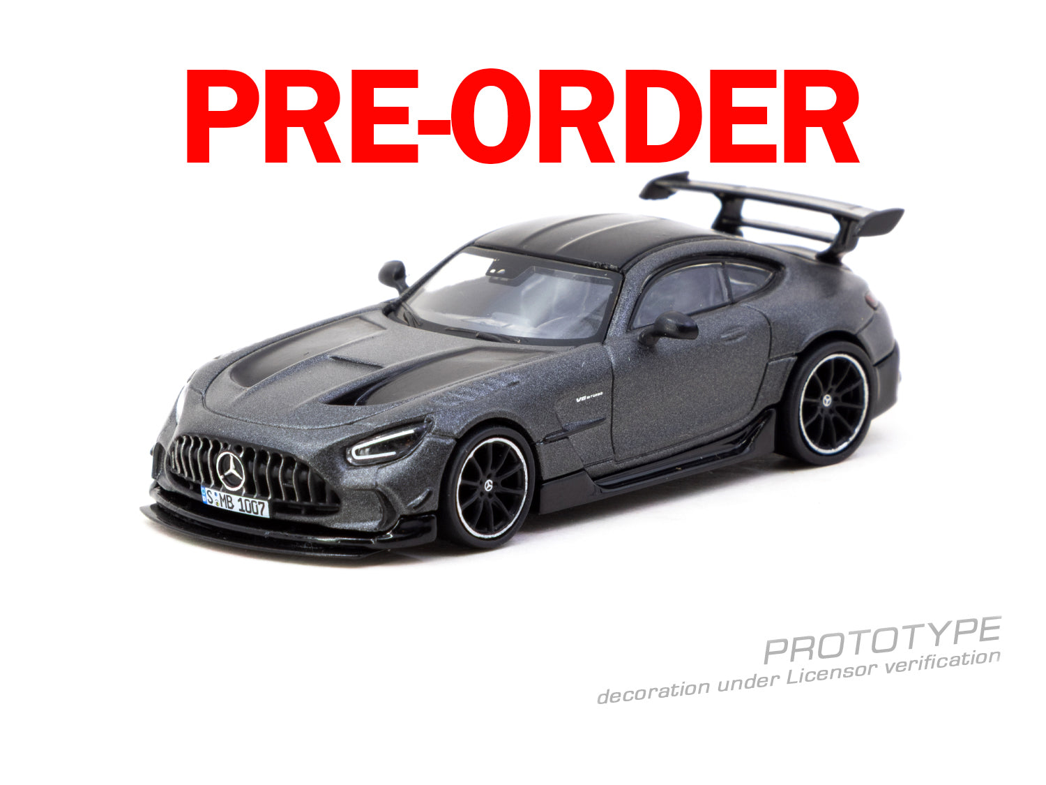 (Pre-order) Tarmac Works 1/64 Mercedes-Benz AMG GT Black Series Grey Model Car