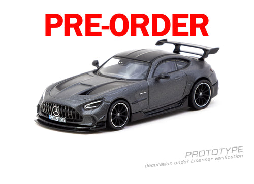 Load image into Gallery viewer, (Pre-order) Tarmac Works 1/64 Mercedes-Benz AMG GT Black Series Grey Model Car

