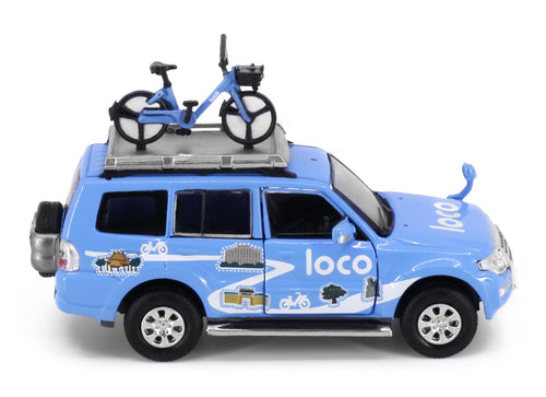 Load image into Gallery viewer, Tiny City 128 Die-cast Model Car - MITSUBISHI Pajero Loco Bike

