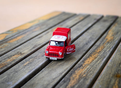 Load image into Gallery viewer, Tiny City Die-cast Model Car - 1/50 Morris Mini Pickup Coca-Cola

