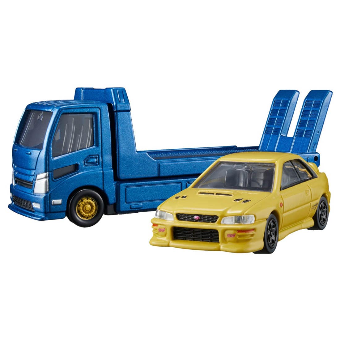 Takara Tomy Tomica Die-cast Car Transporter Subaru Impreza WRX Type R STi Ver.