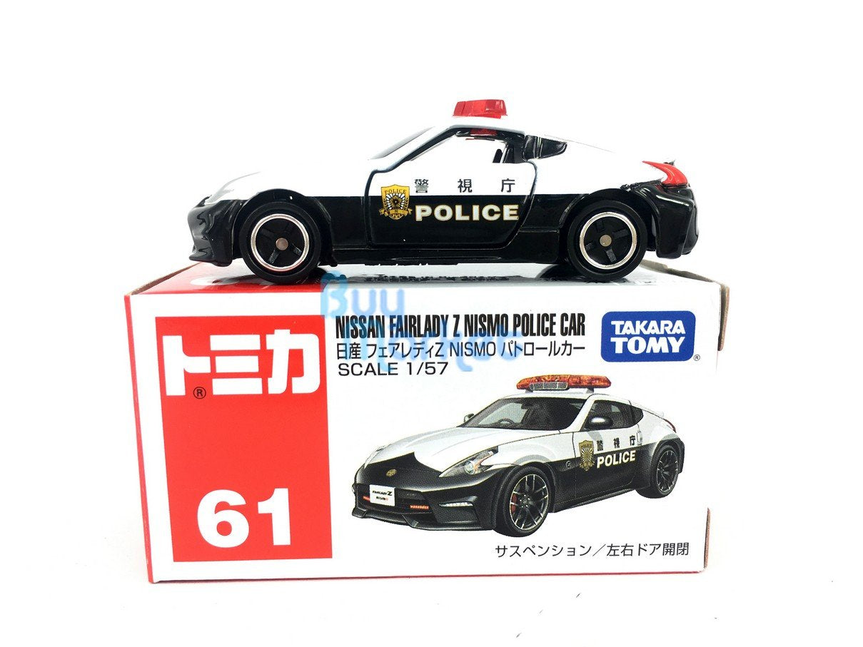 Takara Tomy Tomica #61 Nissan Fairlady Z Nismo Police Car Diecast 1/57 Toy Car