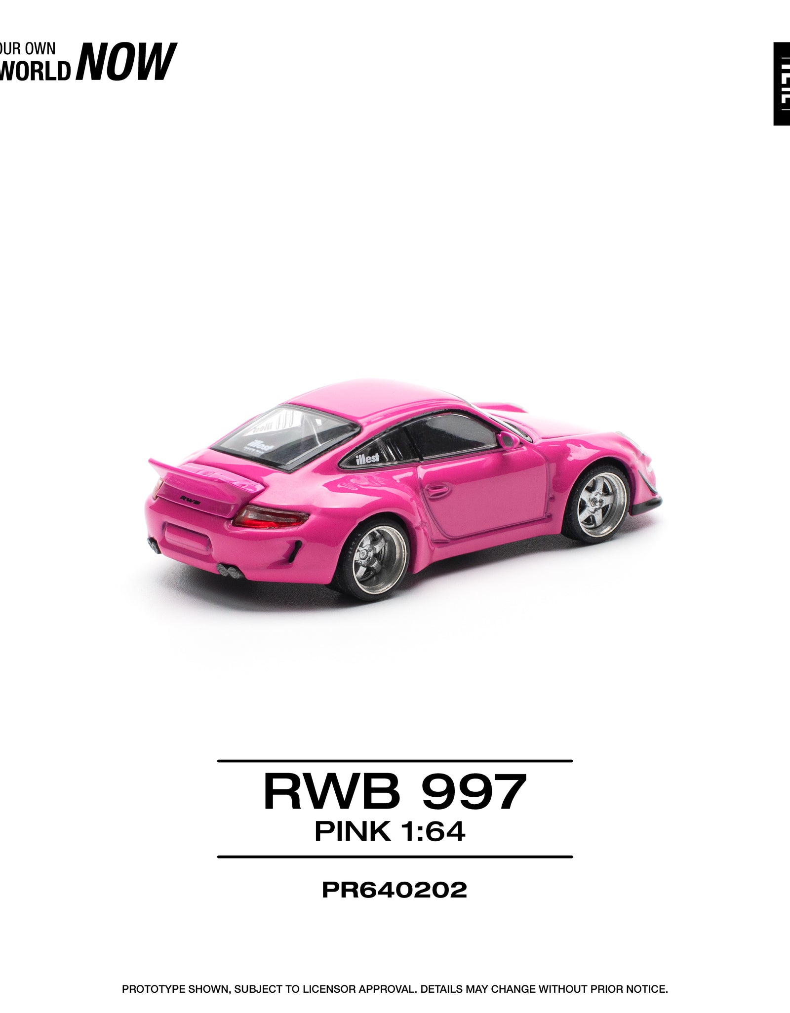POPRACE 1/64 RWB 997 - PINK Diecast model car