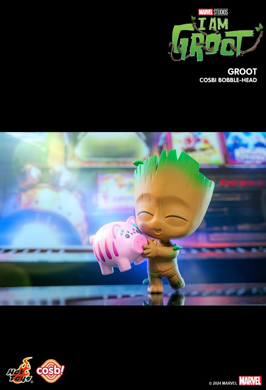 Hot Toys Disney I Am Groot Cosbi Bobble-Head Collection 2 Full Set
