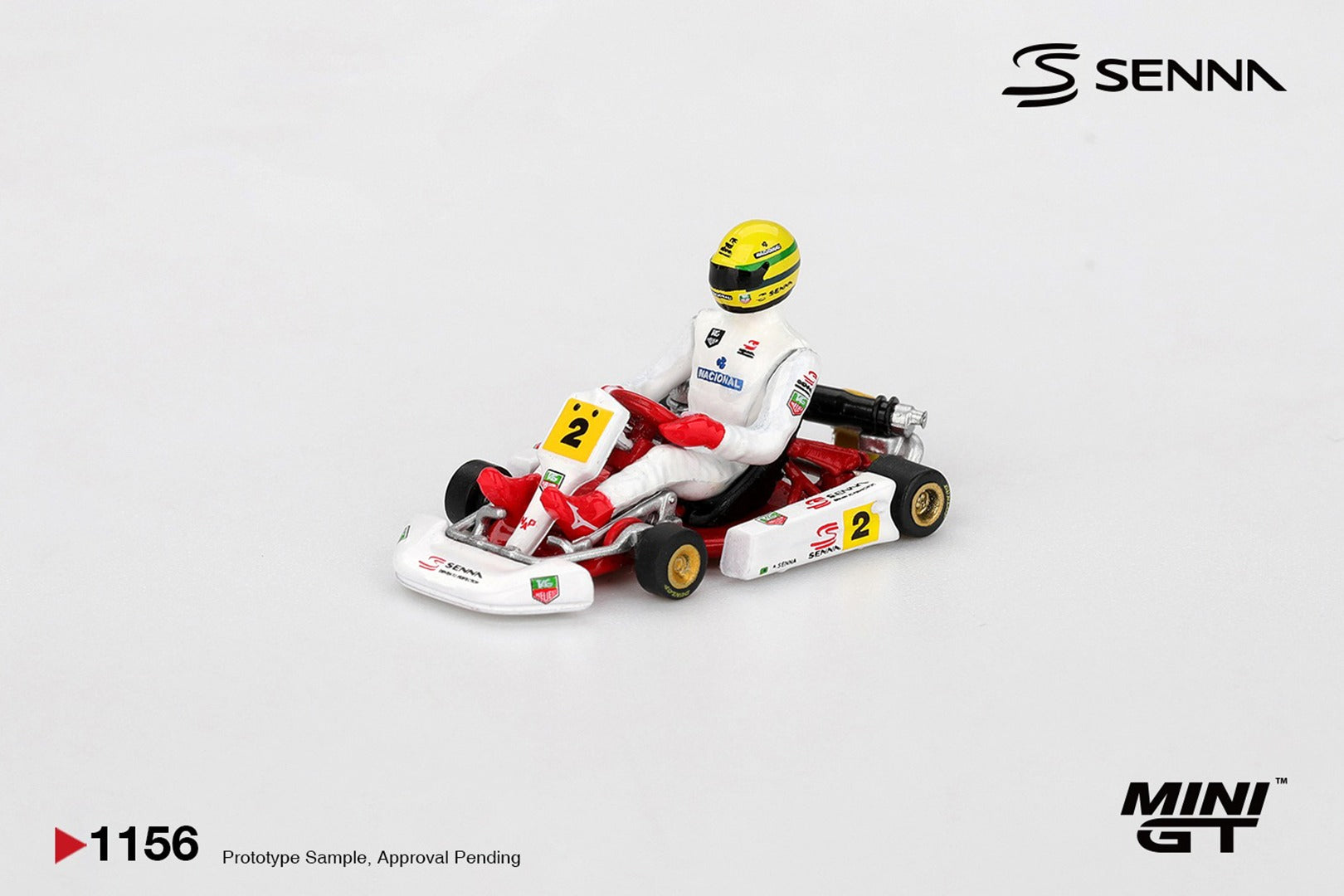 (Pre-order) MINI GT #1156 Senna Kart #2 Ayrton da Silva 1993 Masters of Paris