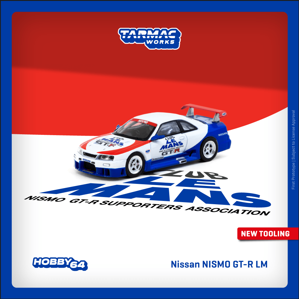 Tarmac Works 1/64 Nissan NISMO GT-R LM Test Car Diecast Model