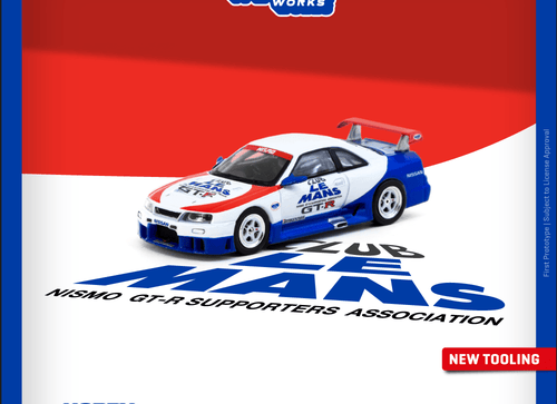 Load image into Gallery viewer, Tarmac Works 1/64 Nissan NISMO GT-R LM Test Car Diecast Model
