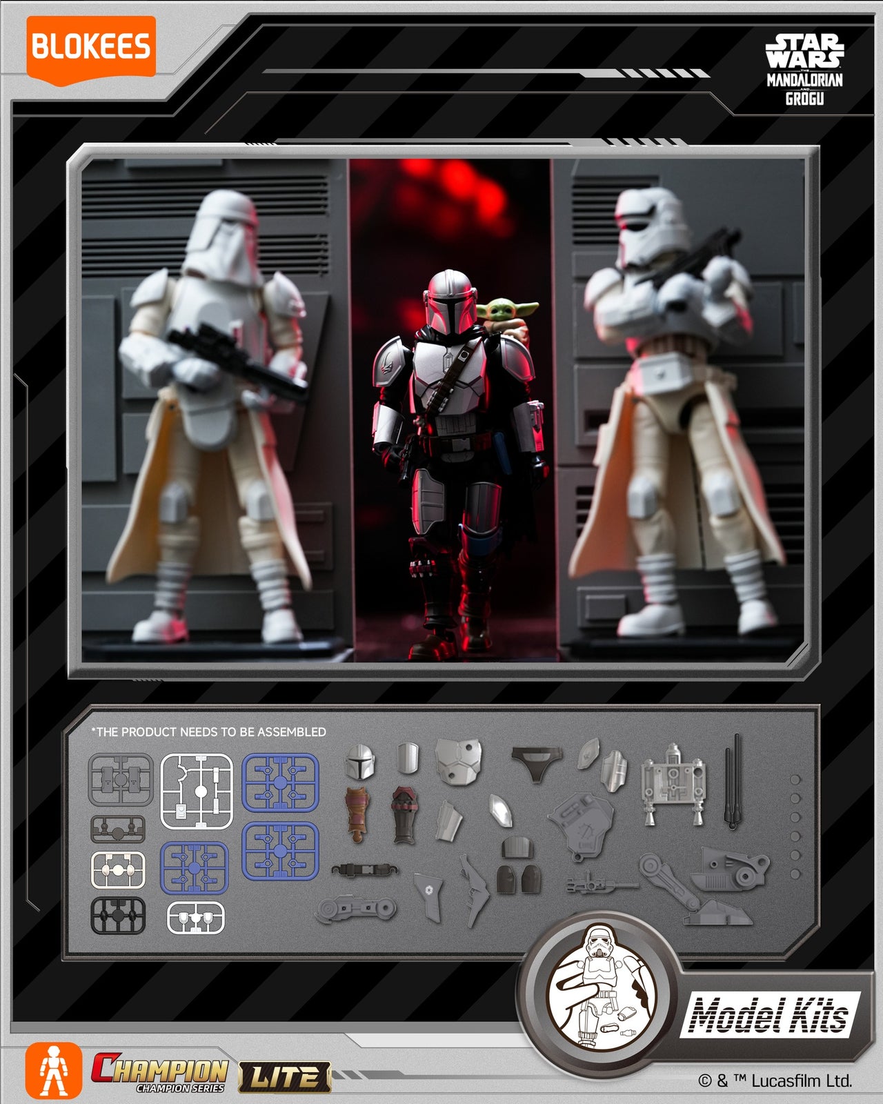 Blokees Star Wars The Mandalorian and Grogu CC LITE Series 01 (Full Set of 9)