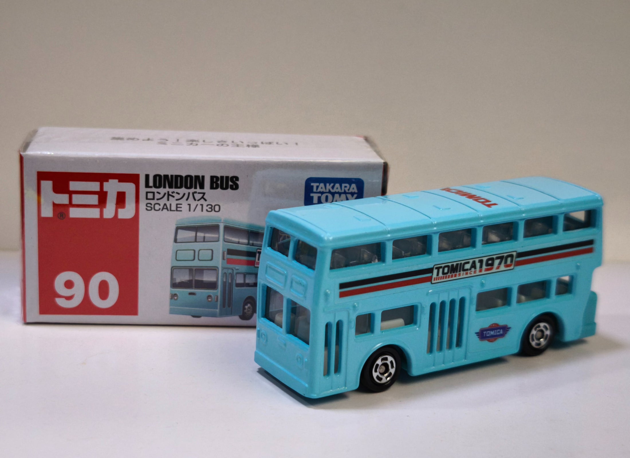 Takara Tomy Tomica 1/130 Diecast model car No.90 London Bus TOMICA 1970