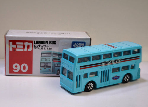 Load image into Gallery viewer, Takara Tomy Tomica 1/130 Diecast model car No.90 London Bus TOMICA 1970
