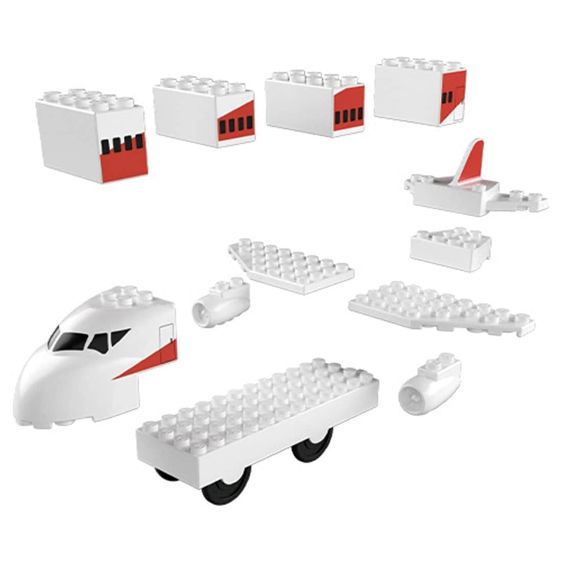 Takara Tomy Tomica Plarail Blocks Airplane set