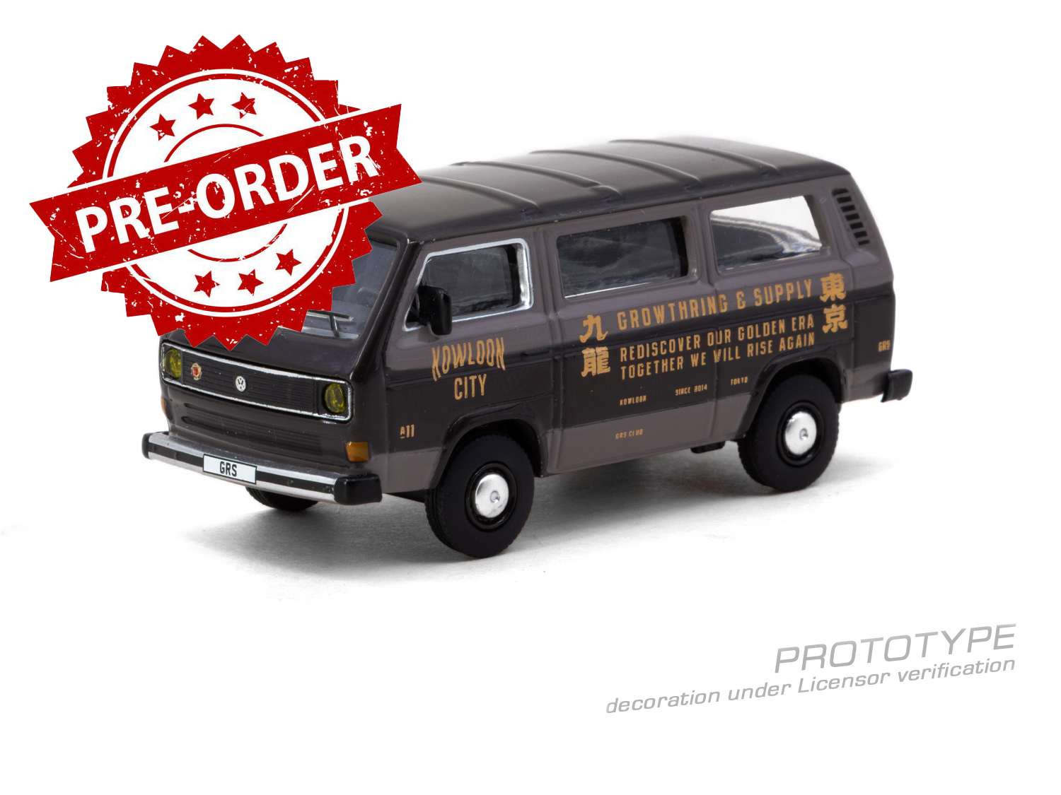 (Pre-order) Tarmac Works 1/64 GRS X Tarmac Works Volkswagen T3 Van Diecast Model
