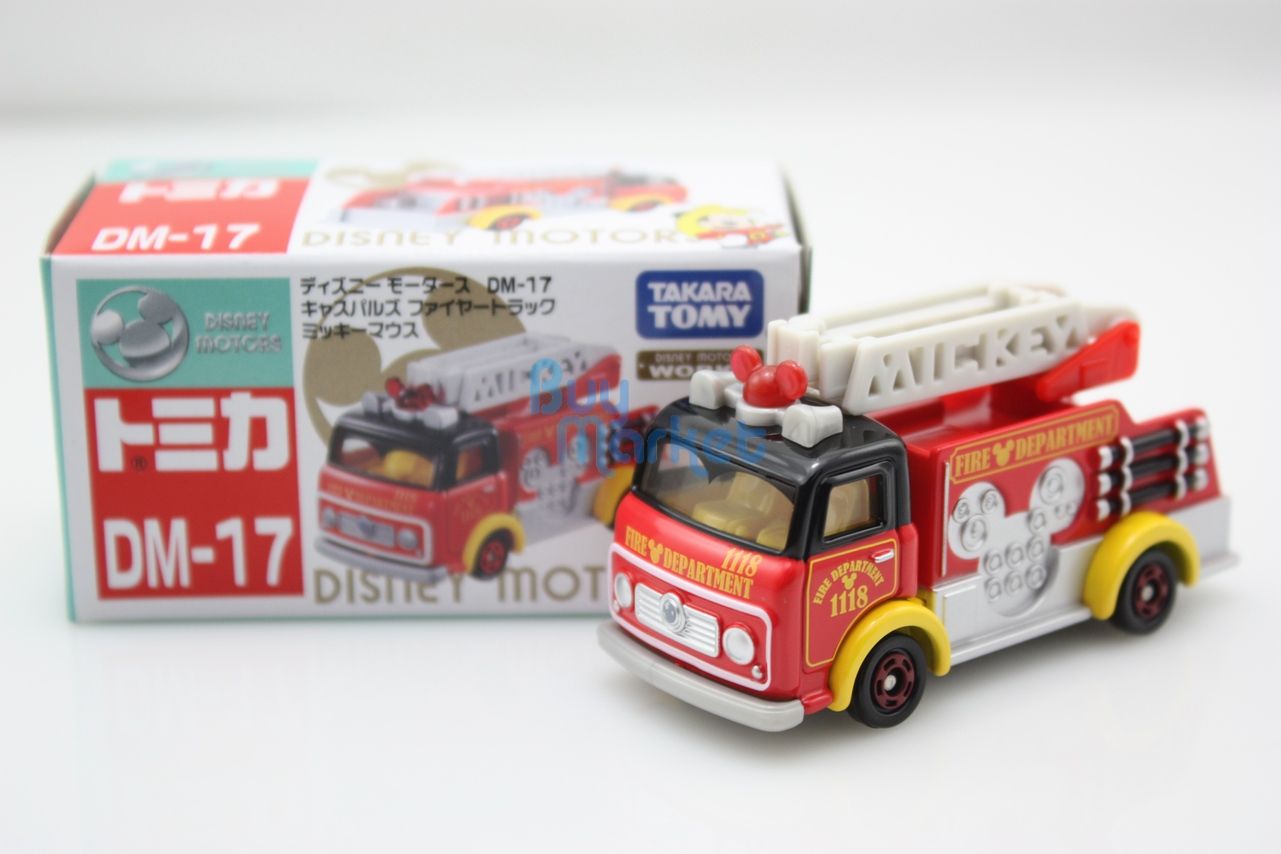 Takara Tomy Tomica Disney Motors DM-17 Mickey Mouse Fire Truck Toy Car 2015