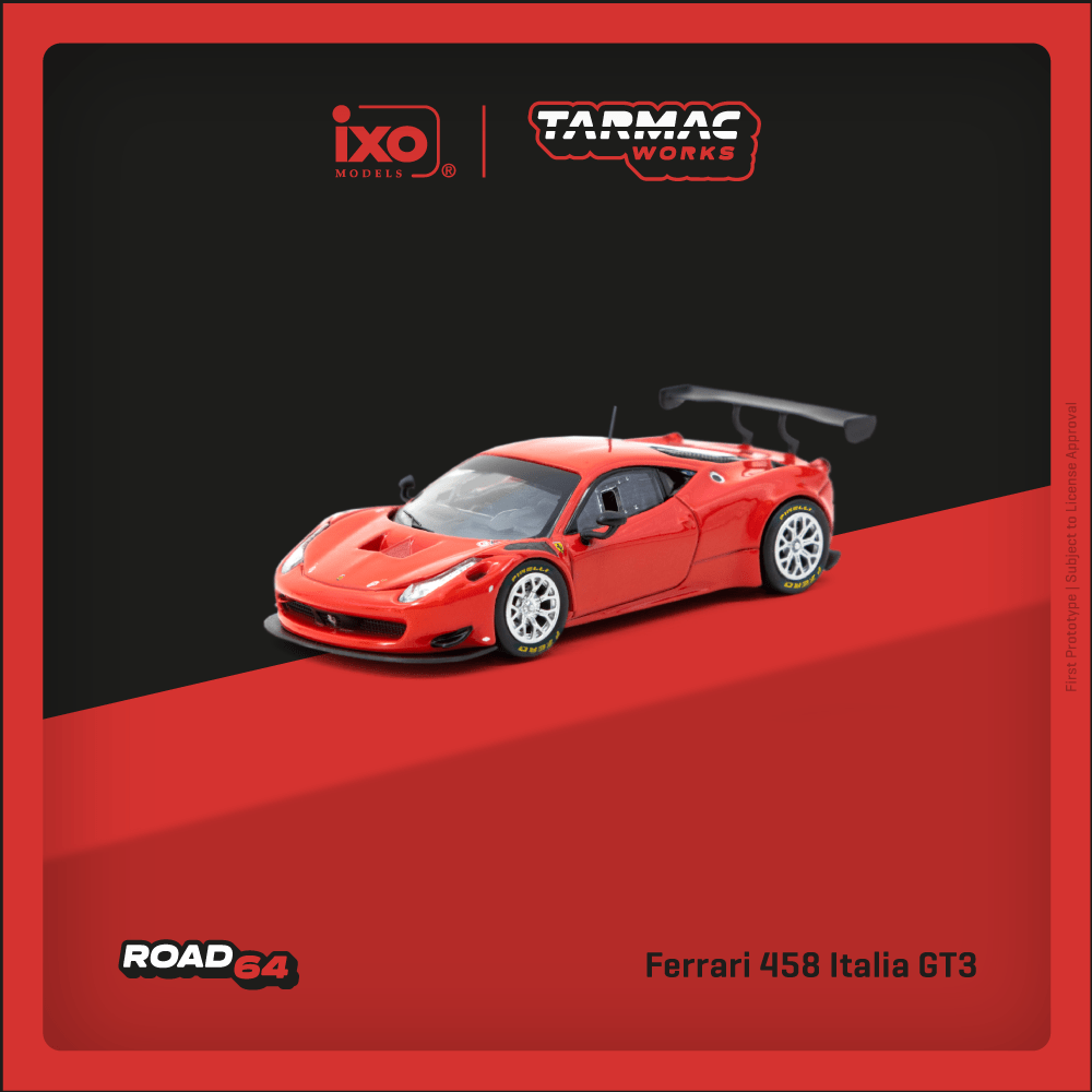 Tarmac Works 1/64 Ferrari 458 Italia GT3 Red Diecast Model Car