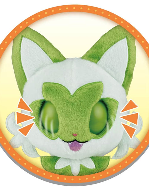 Load image into Gallery viewer, Takara Tomy Pokemon Plush Stroking and Staring Pachikuri Sprigatito
