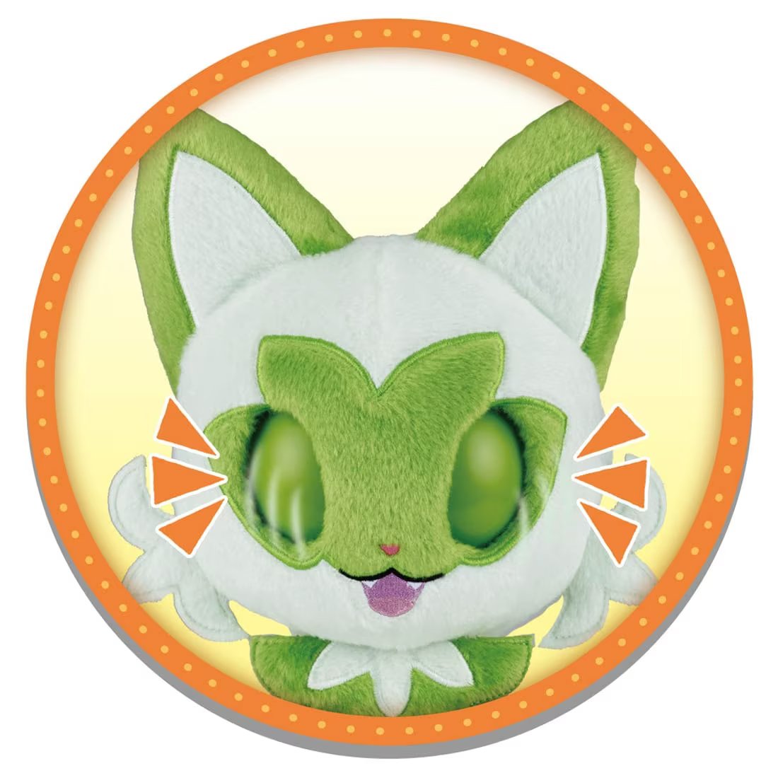 Takara Tomy Pokemon Plush Stroking and Staring Pachikuri Sprigatito