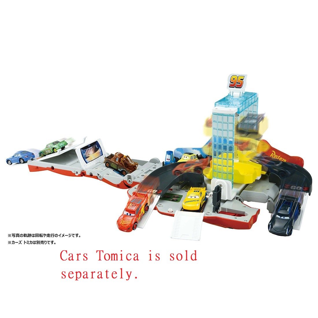 Takara Tomy Tomica Disney Pixar Cars Transform Tornado Shooter McQueen Play Set