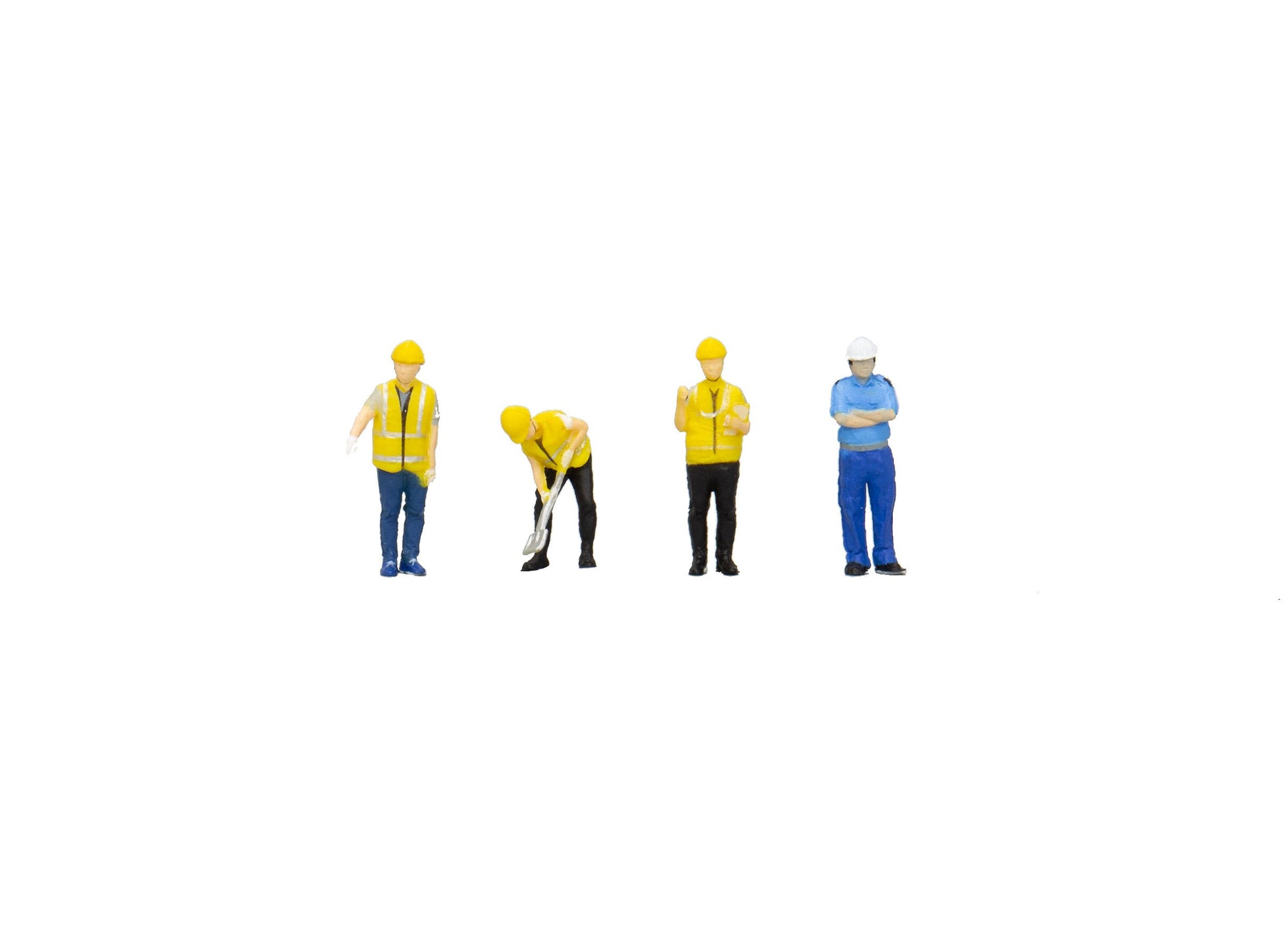 Tiny Hong Kong City Set Fs09 1/76 Construction Worker Man Model Toy Figure