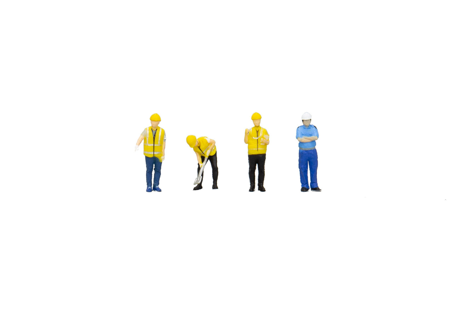 Tiny Hong Kong City Set Fs09 1/76 Construction Worker Man Model Toy Figure