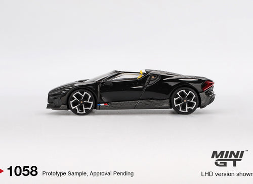 Load image into Gallery viewer, Mini GT #1058 Bugatti W16 Mistral Black Diecast Model Car
