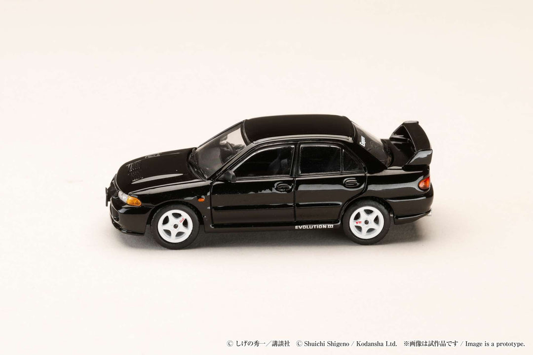 Hobby Japan 1/64 Mitsubishi Lancer RS Evolution III Initial D Kyoichi Sudo vs RT