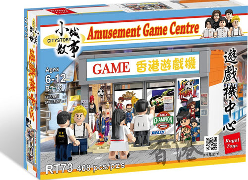 Load image into Gallery viewer, Royal Toys City Story RT73 Hong Kong Arcade Game Center Retro Building 408pc
