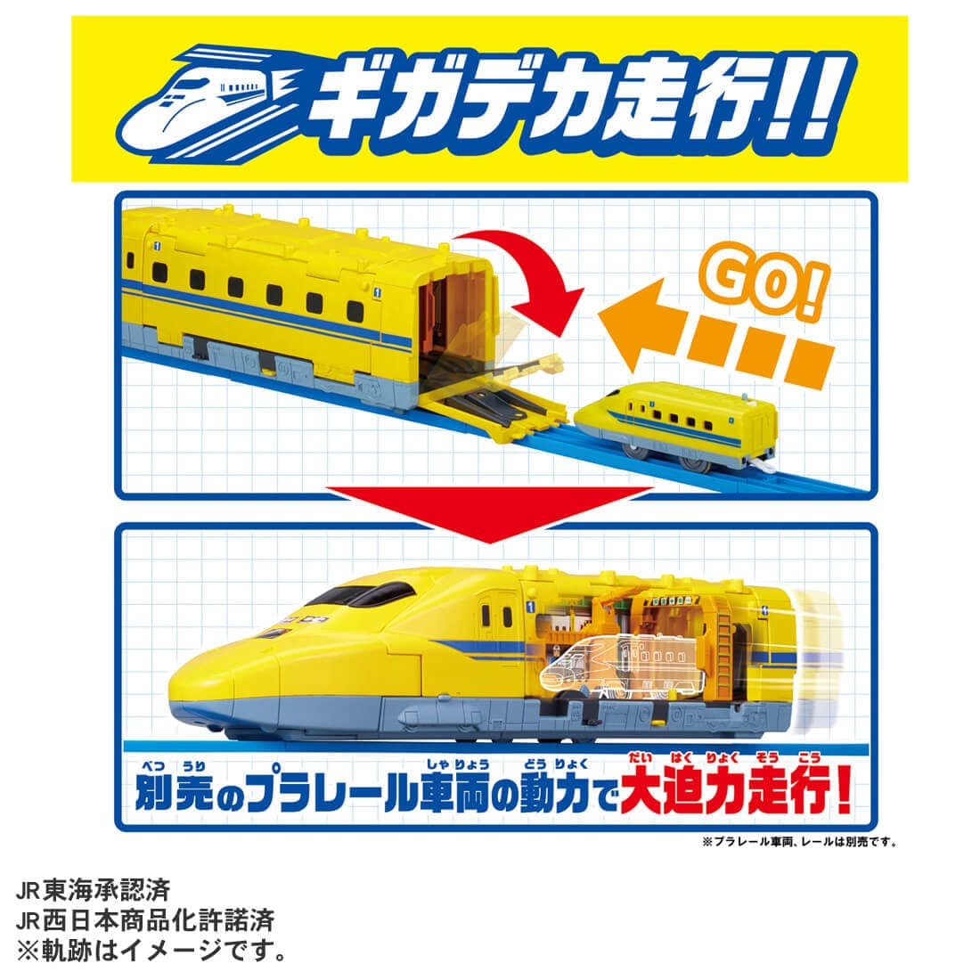 Takara Tomy PLA-SET Plarail Set - It Move! Transform! Giga Size Doctor Yellow