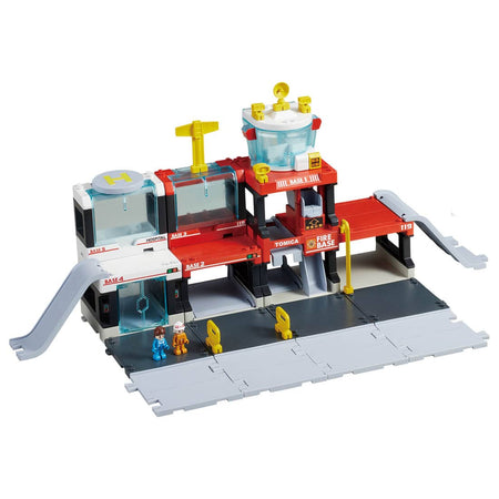 Takara Tomy Tomica World Town - Town Creator Fire Base play Set