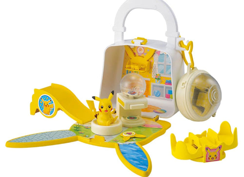 Load image into Gallery viewer, Takara Tomy Pokemon MonColle Nakayoshi Room Roomie Bag Pikachu with 1 figure
