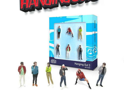 Load image into Gallery viewer, American Diorama 1:64 Figure Set: Hanging Out 3 Full Set #AD-2430
