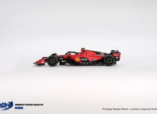Load image into Gallery viewer, BBR 1/64  Ferrari SF23 #55 C. Sainz 2023 Monaco GP Model Car
