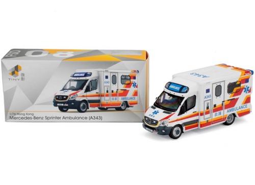 Load image into Gallery viewer, Tiny City Die-cast Model FSD08 - MERCEDES-BENZ Sprinter Ambulance (A343)

