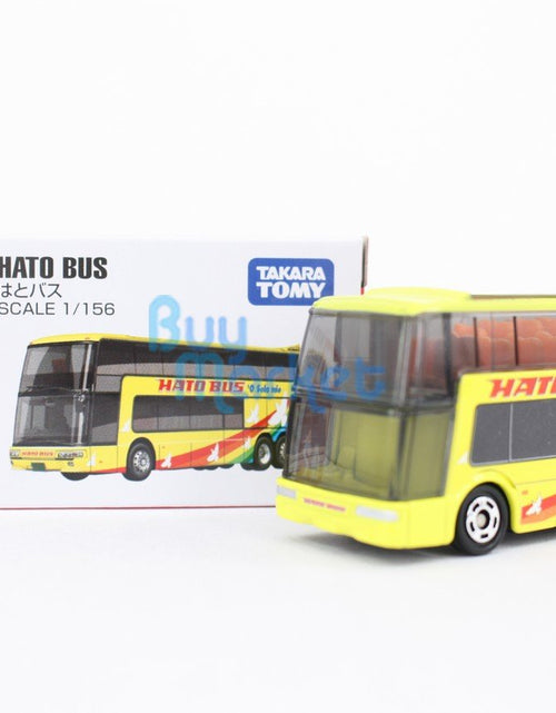Load image into Gallery viewer, Takara Tomy Tomica #42 MIT. Fuso Aero King Hato Bus 1st 1/156 Diecast Toy Car
