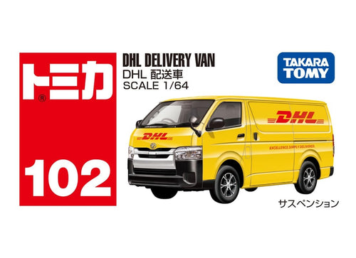 Load image into Gallery viewer, Takara Tomy Tomica 1/64 No.102 DHL Delivery Truck Diecast Model Car
