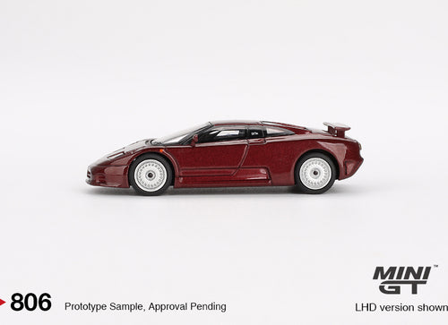 Load image into Gallery viewer, Mini GT #806 1:64 Bugatti EB110 GT Dark Red Metallic Model Car
