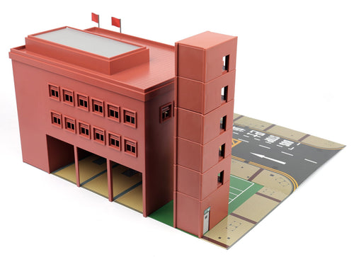 Load image into Gallery viewer, TINY City Hong Kong HK #PS1 Fire Station (Ma Tau Wai) Diorama Playset Model
